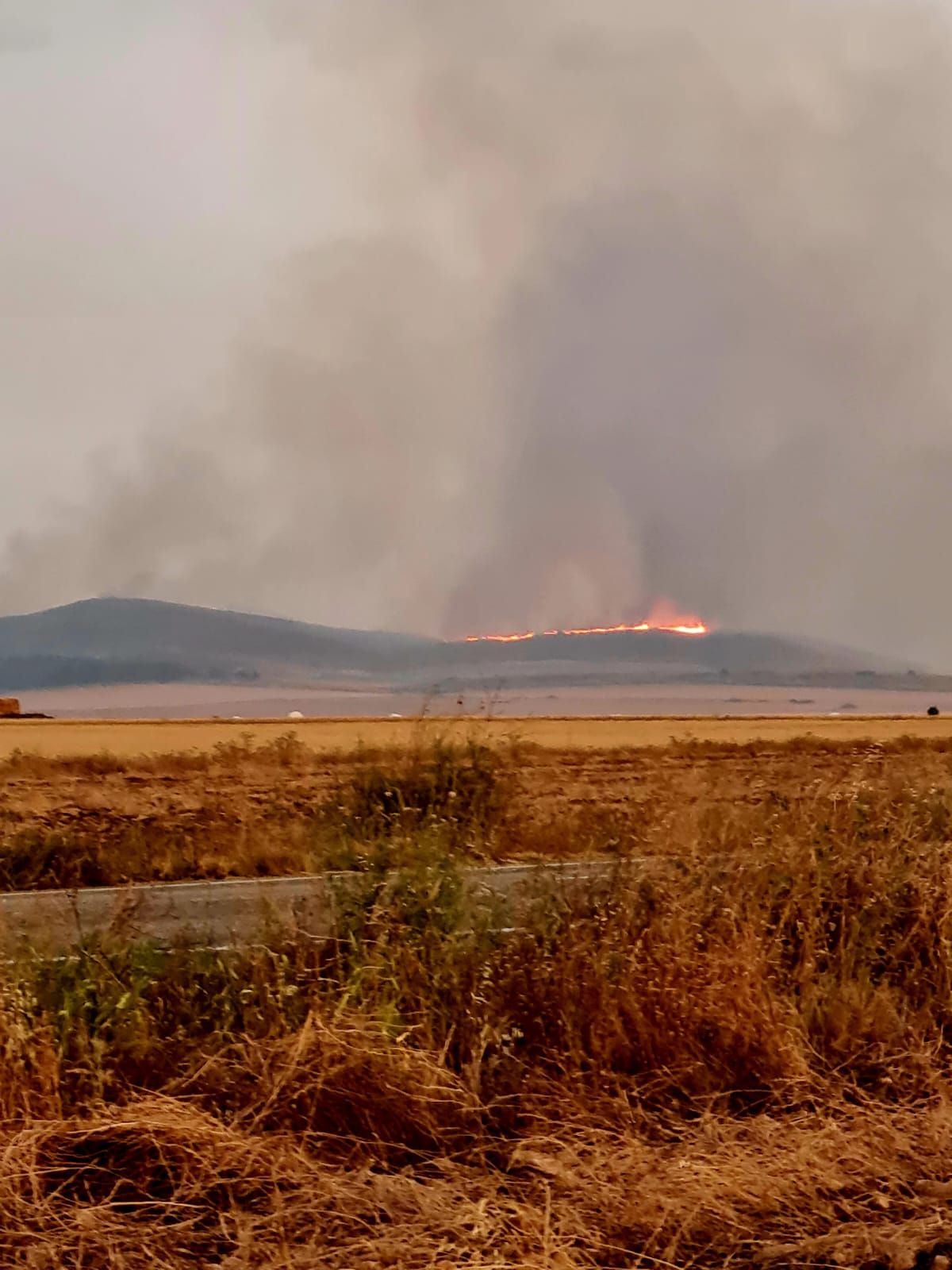 incendio en chinchilla de montearagon