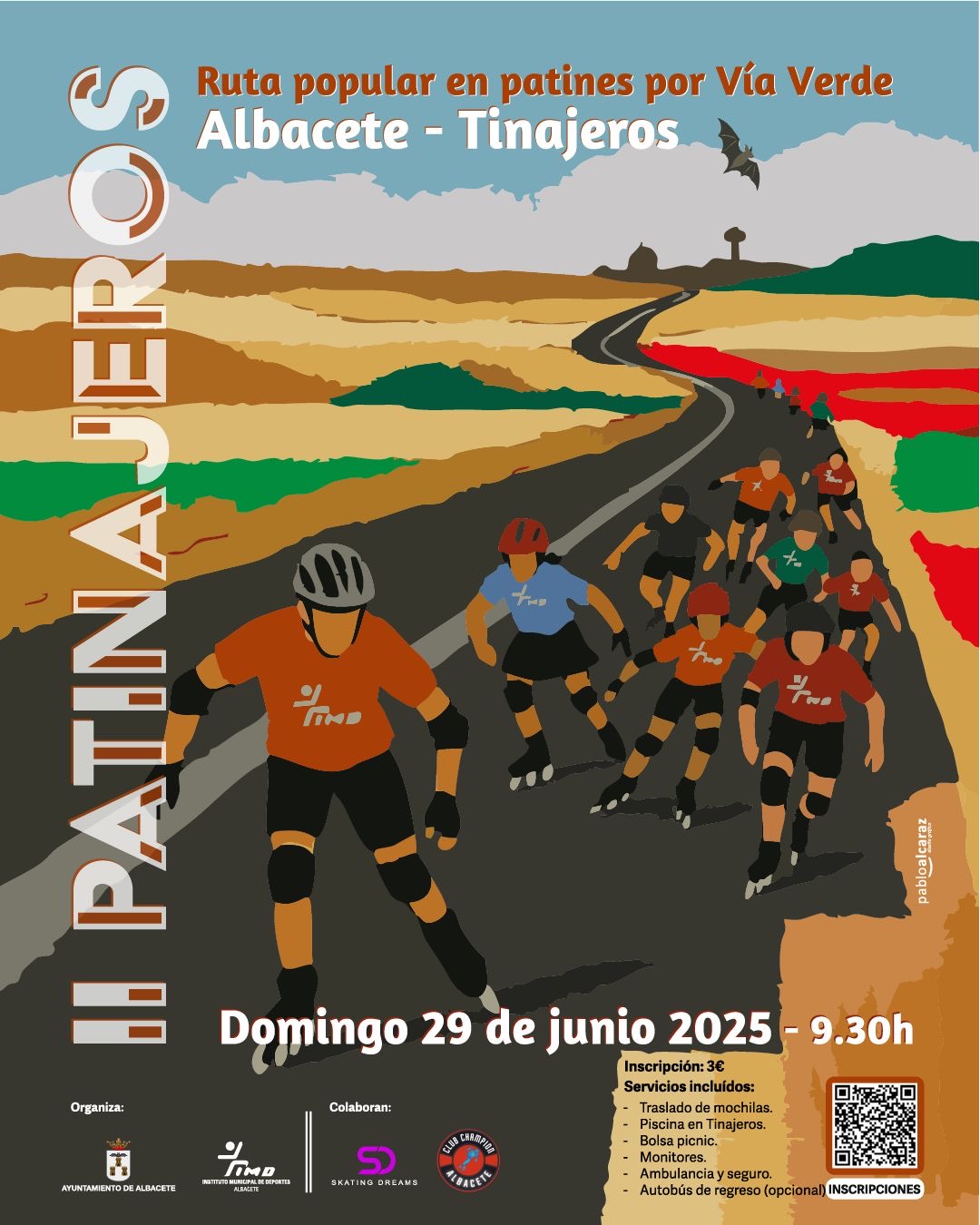 carrera Patinajeros
