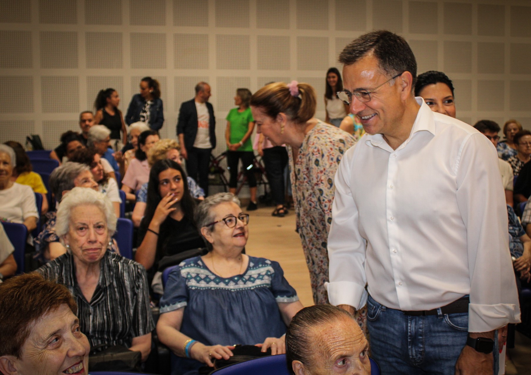 Manuel Serrano en el día del abuelo