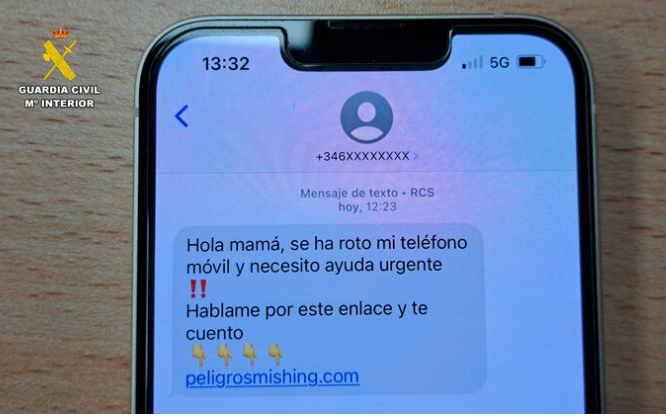 imagen estafa movil guardia civil