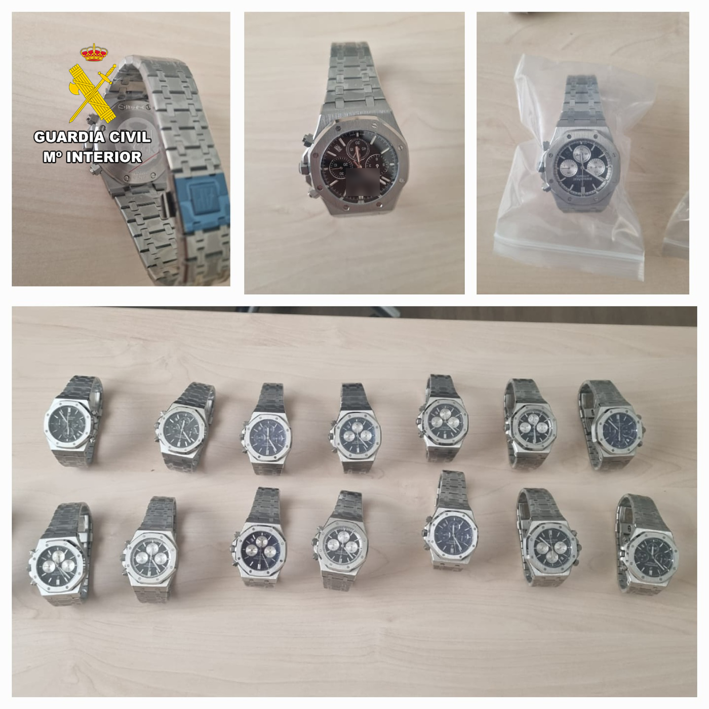 relojes falsificados guardia civil
