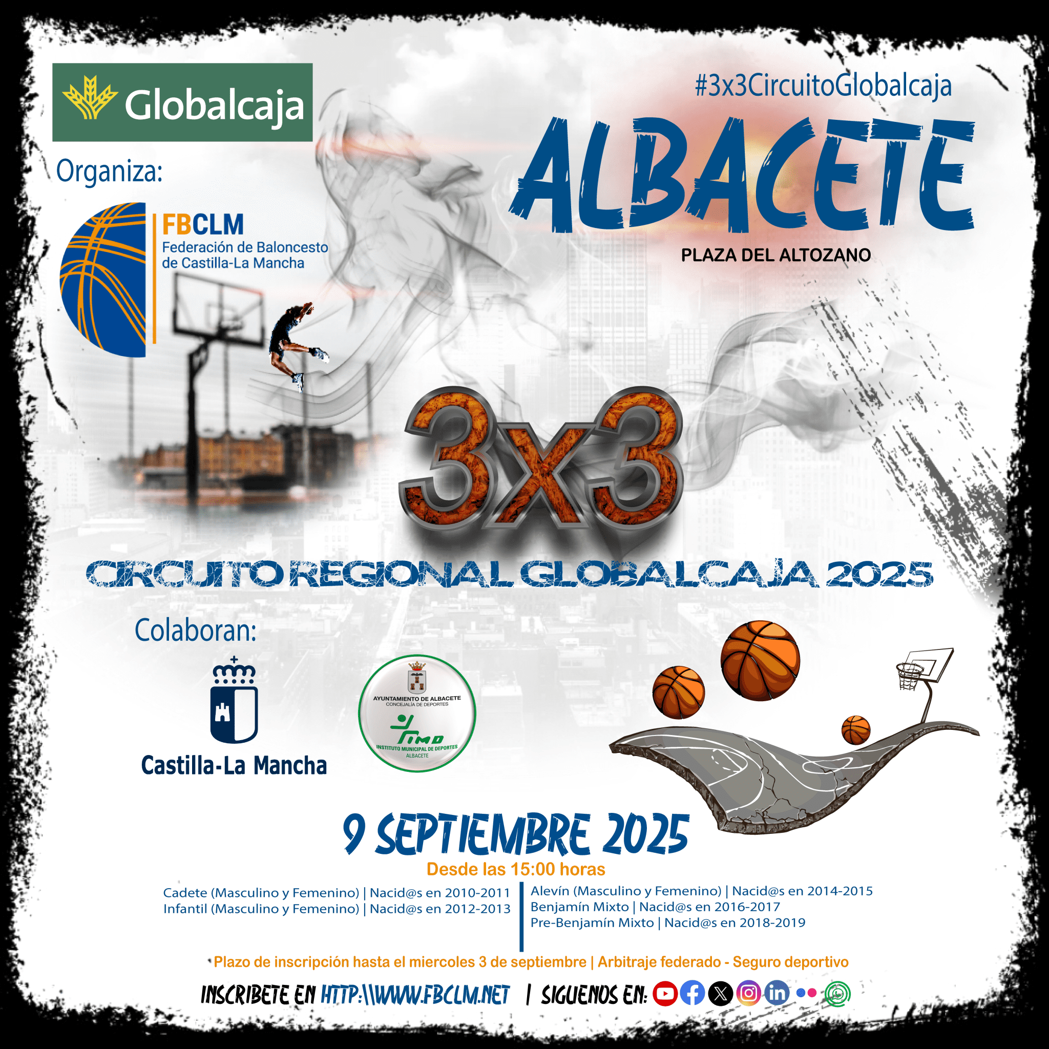 CARTEL 3X3 BALONCESTO. FERIA DEPORTIVA 2025