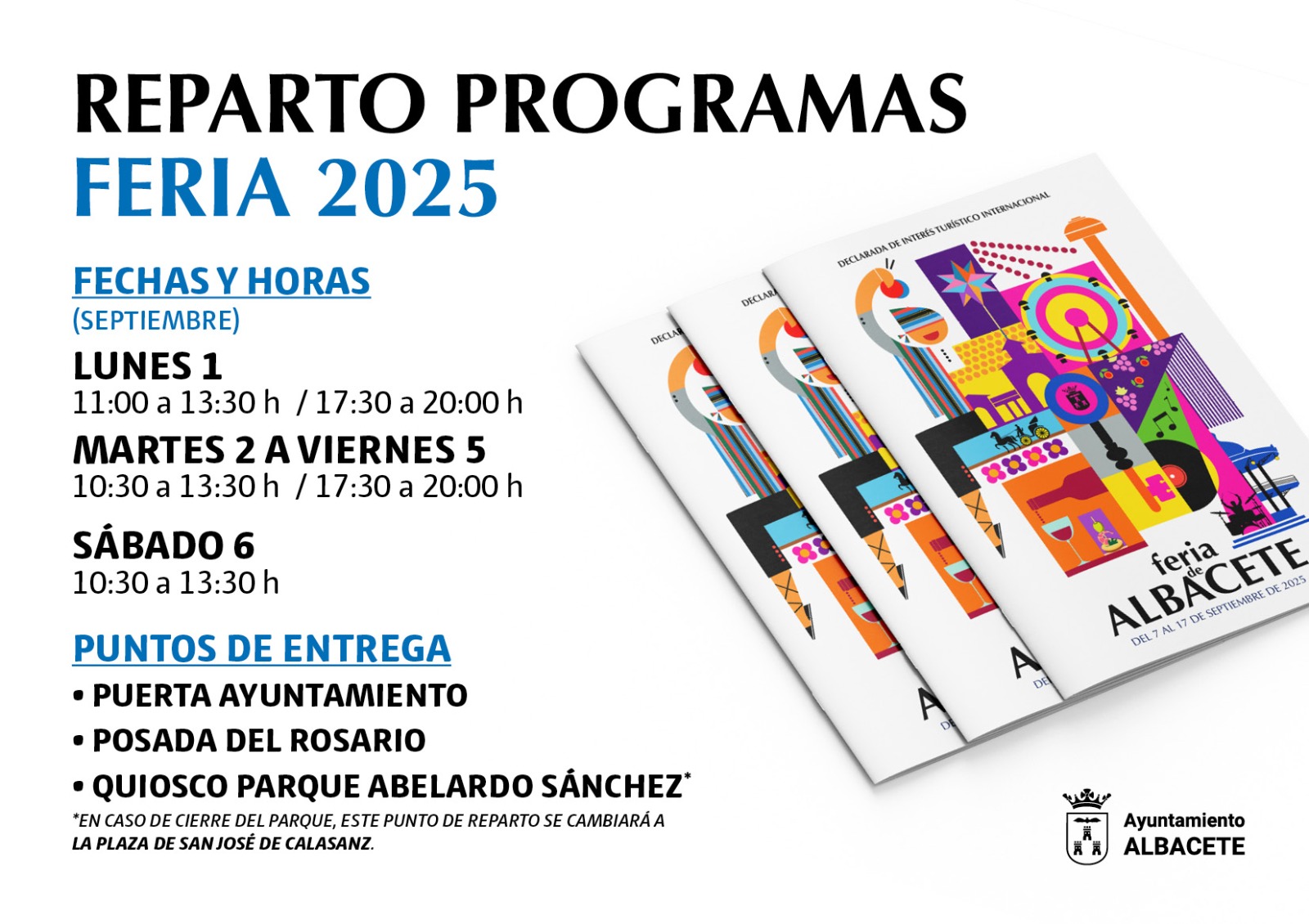 CARTEL REPARTO DE PROGRAMAS FERIA 2025