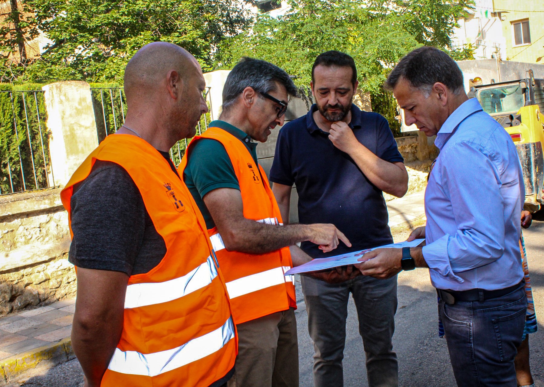 Foto.Visita obras calle Tenerife