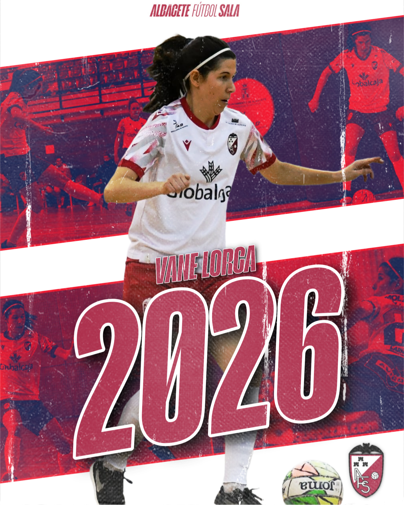 Vane Lorca renueva con el Globalcaja Albacete Fútbol Sala