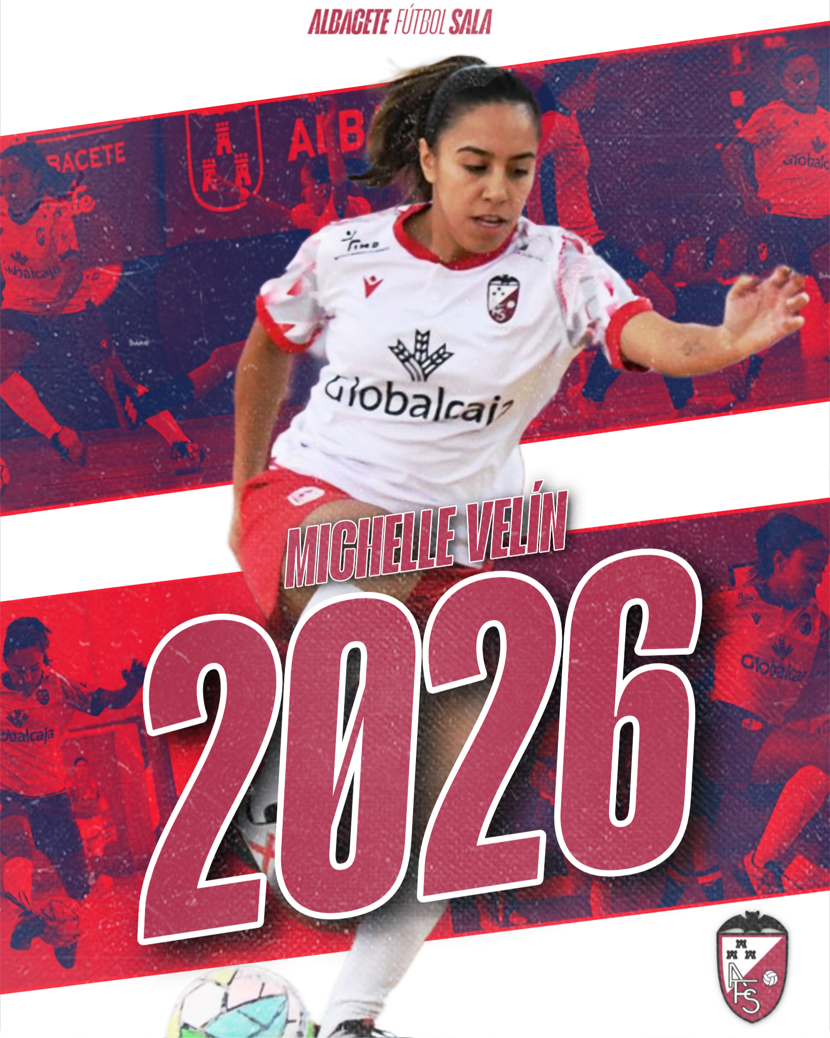 Albacete Fútbol Sala y Michelle Velín