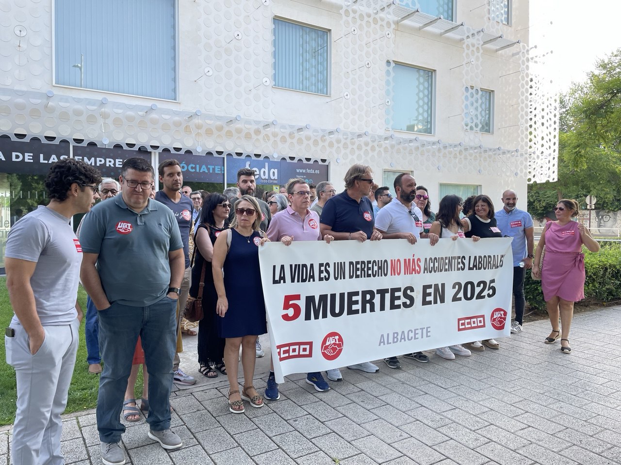concentración puertas feda sindicatos