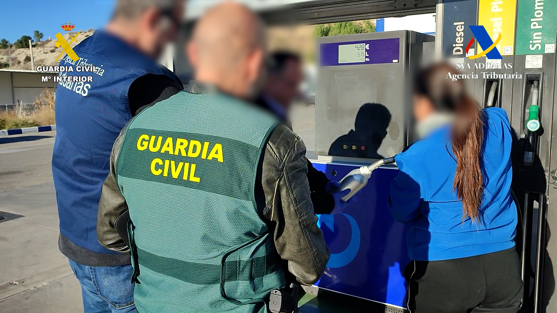 FRAUDE CARBURANTE ADULTERADO guardia cicil