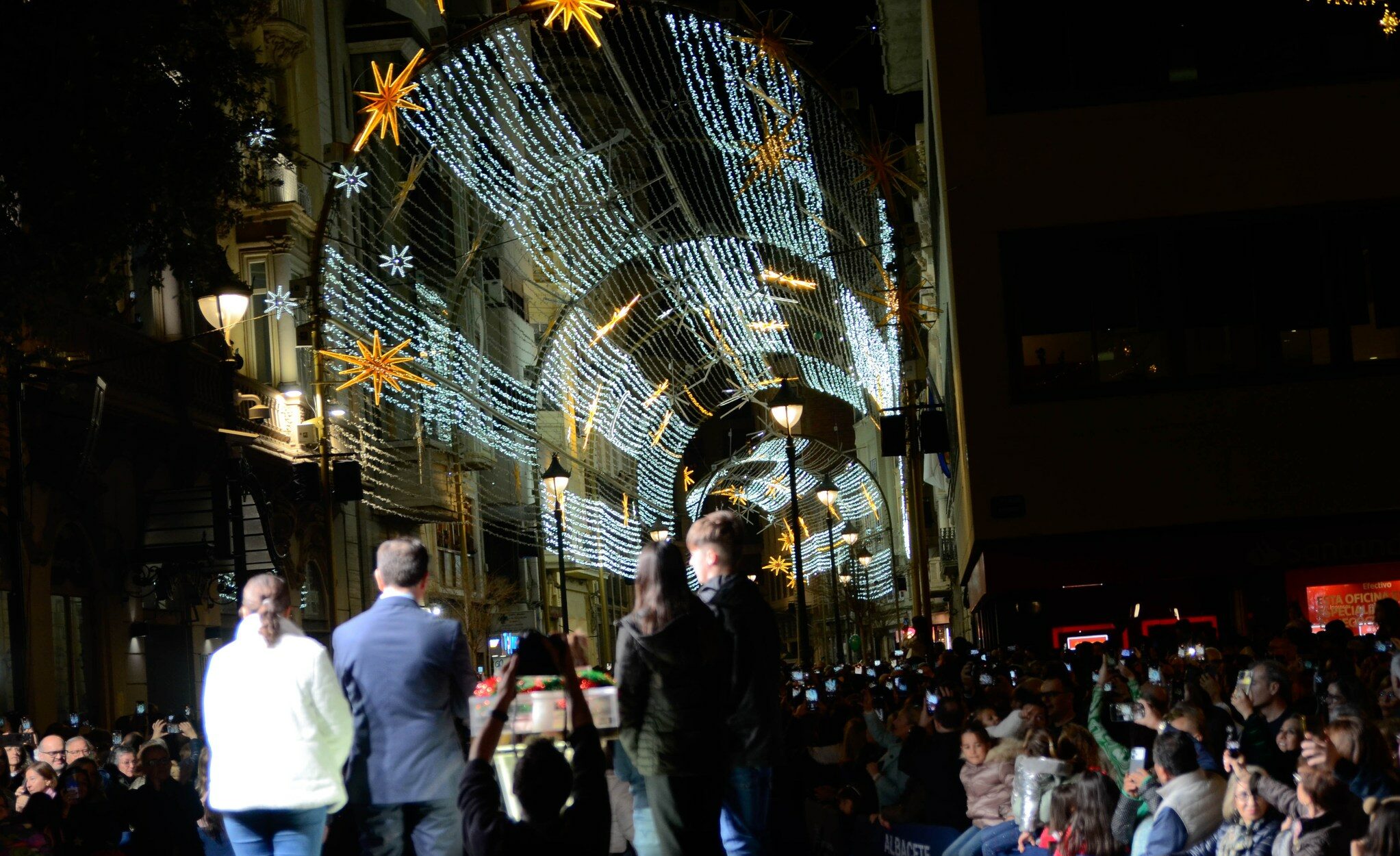 tunel de luz navidad