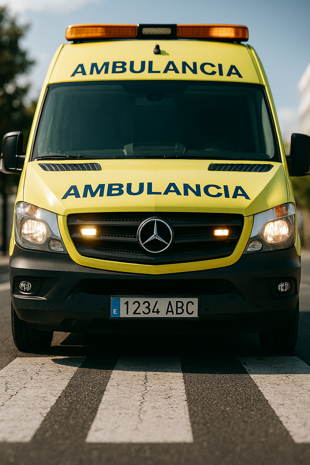 ambulancia paso de peatones