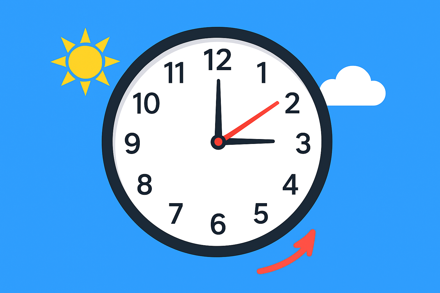 imagen reloj cambio horario