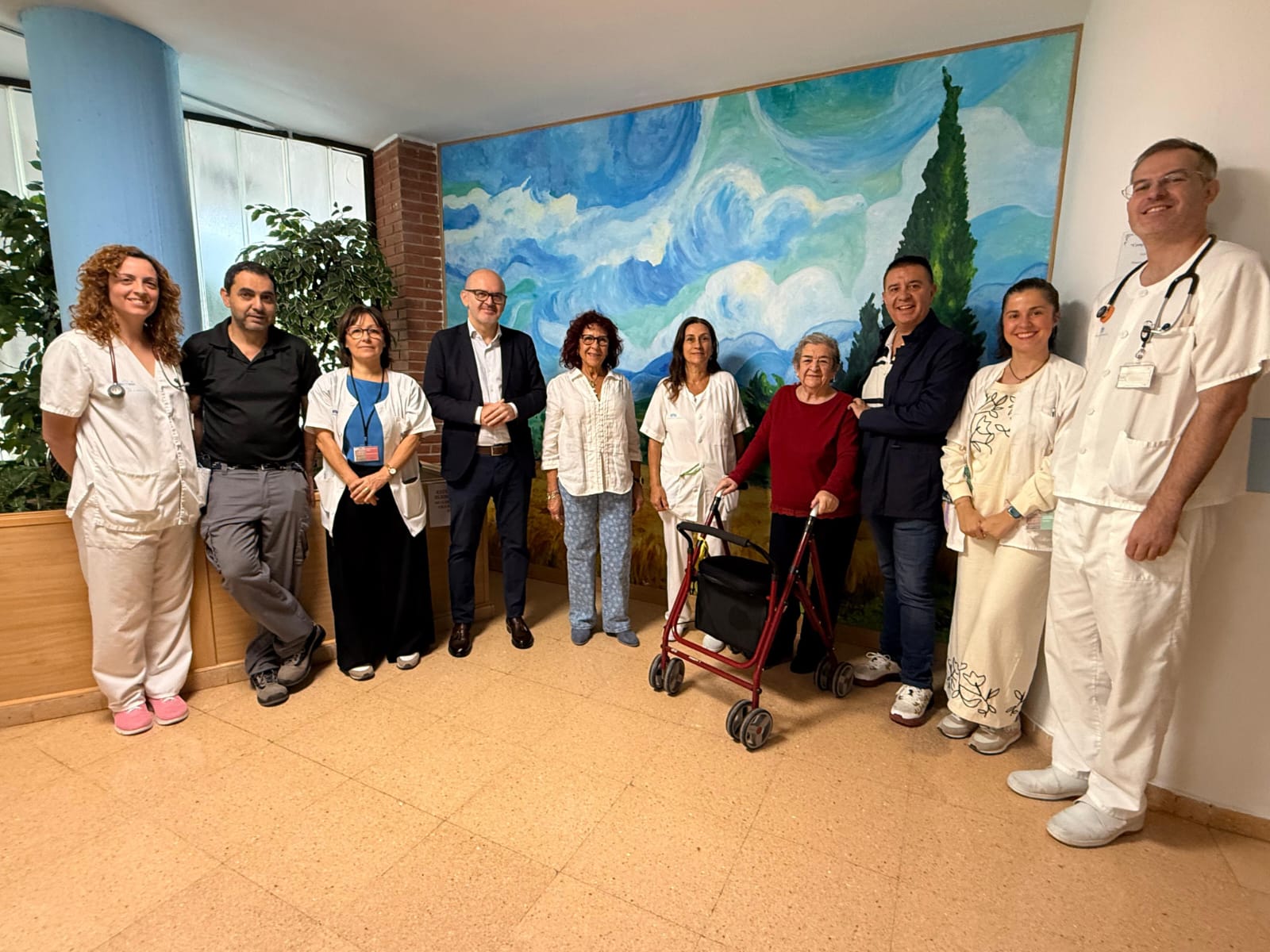 Foto de grupo mural en San Vivente I
