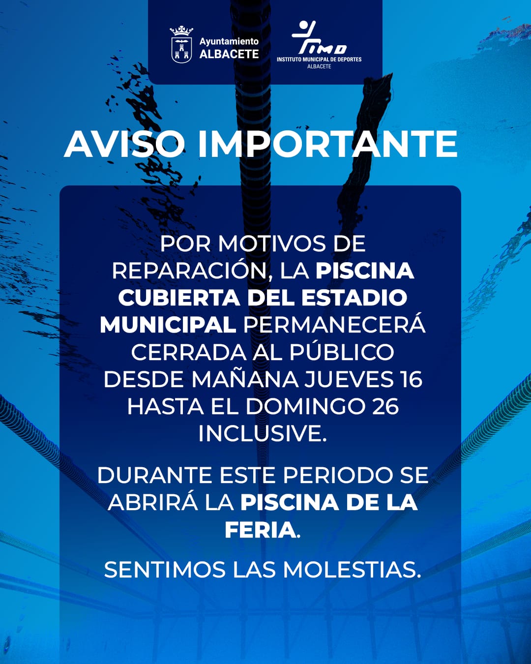 cartel piscina carlos belmonte