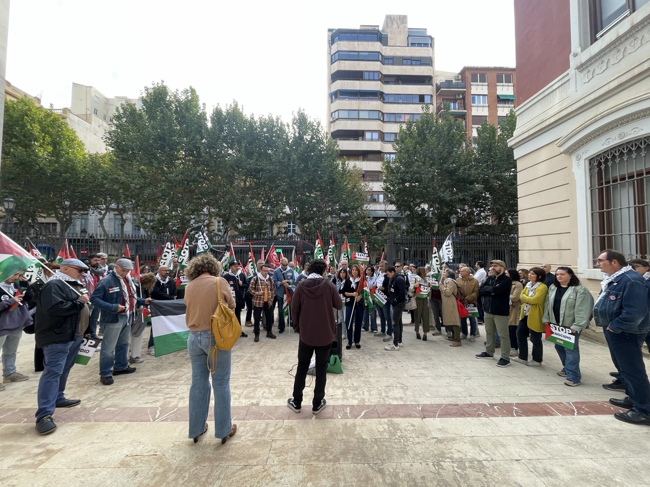 concentración en apoyo a Palestina en Albacete.