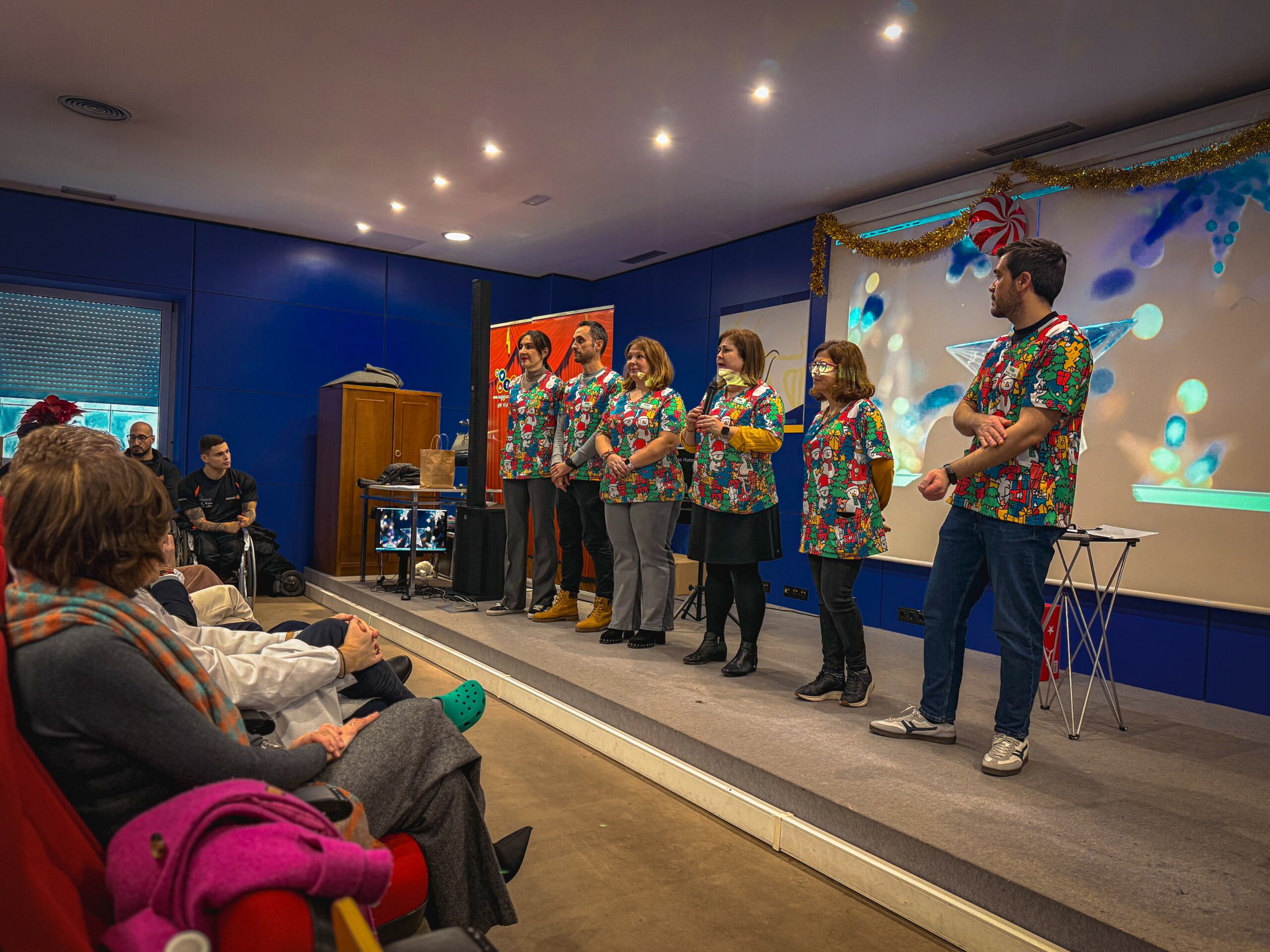 gala navideña para enfermos y familiares en el Perpetuo Socorro