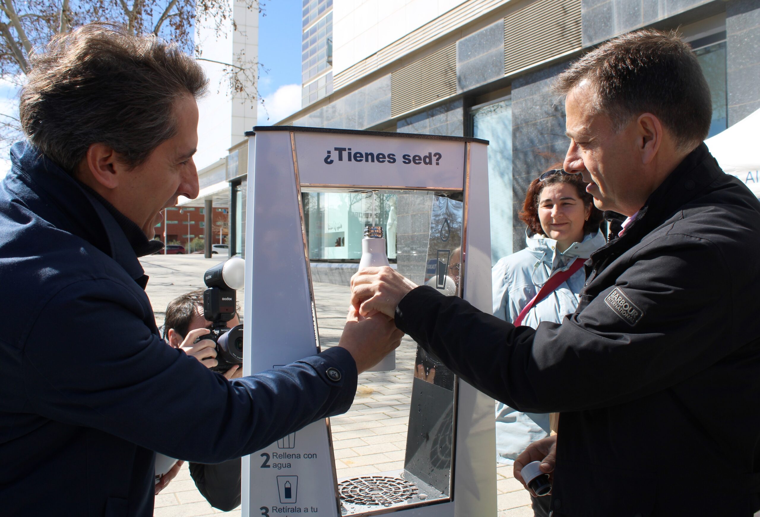 Alcalde con José Belda de Aguas de Albacete