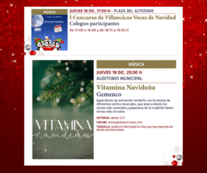 PROGRAMACION JUEVES NAVIDAD