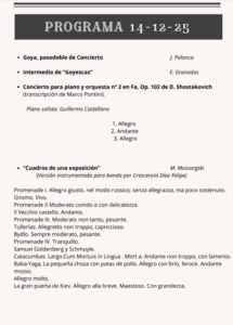 programación banda sinfónica