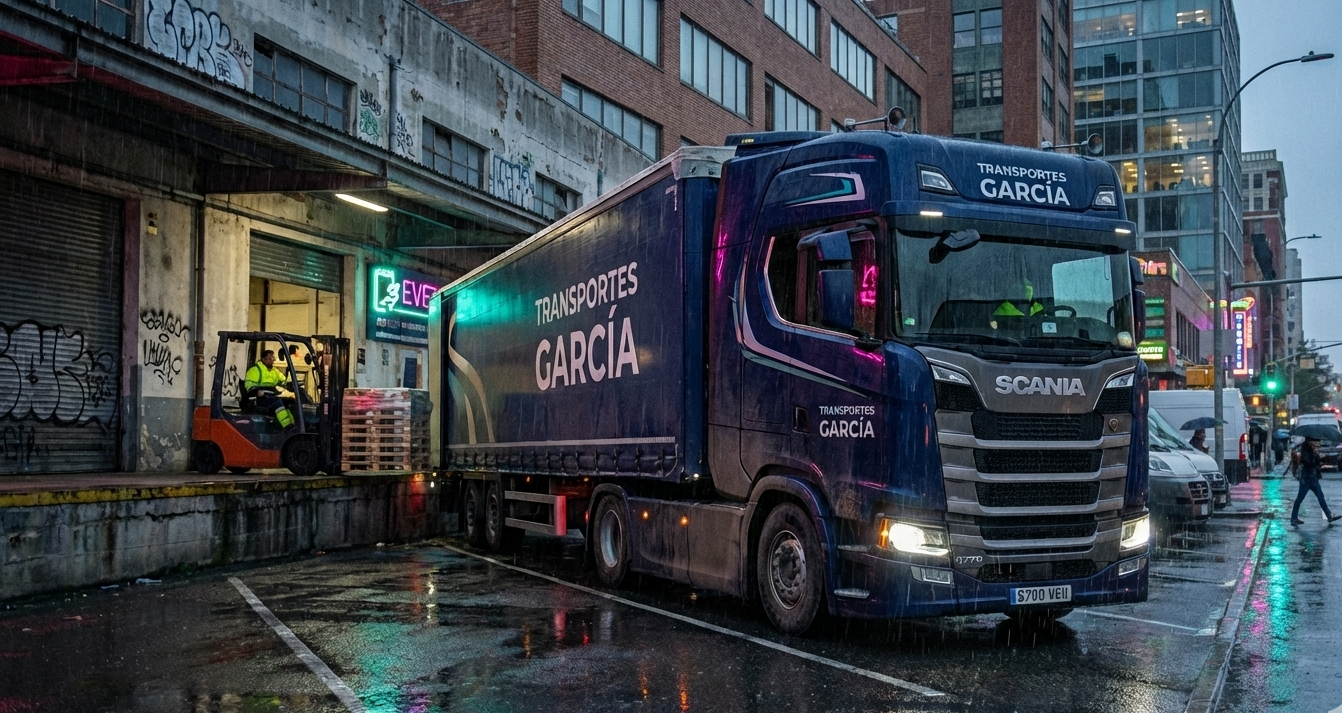 camion carga y descarga