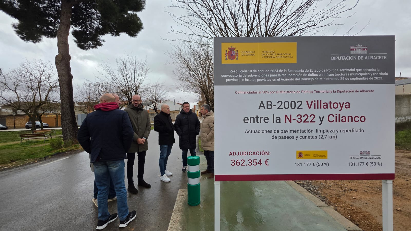 Imagen durante la visita a las carreteras III