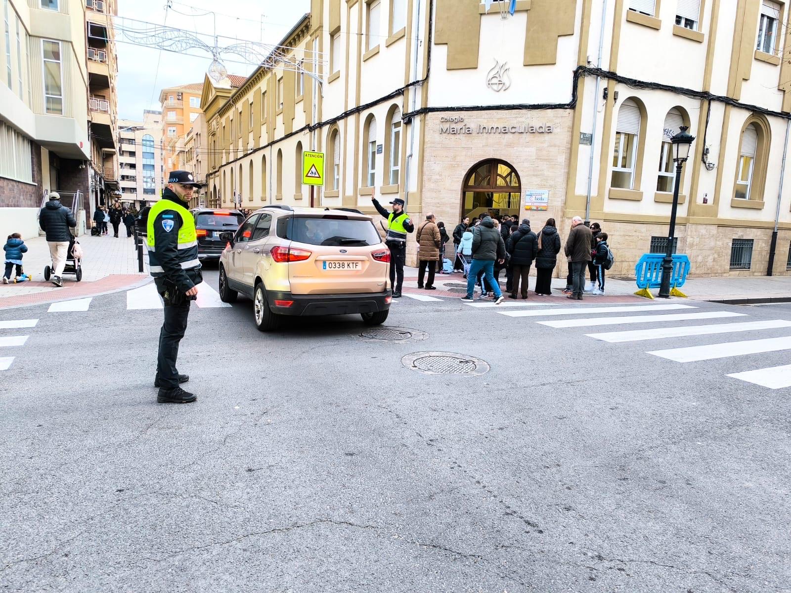 policía local pasos peatones