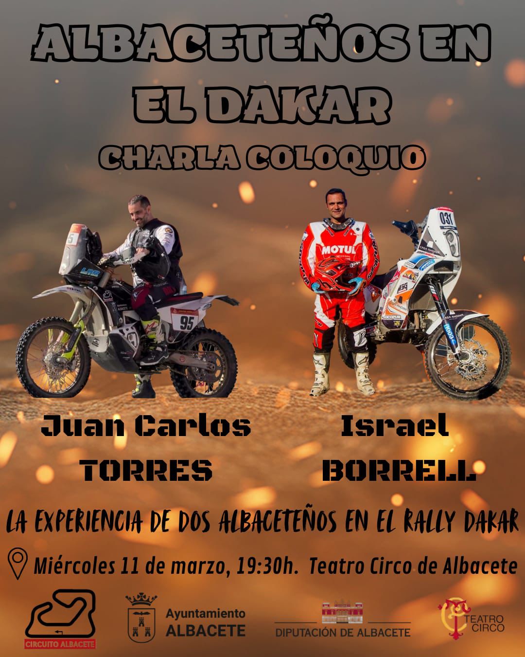 CARTEL ALBACETEÑOS EN EL DAKAR