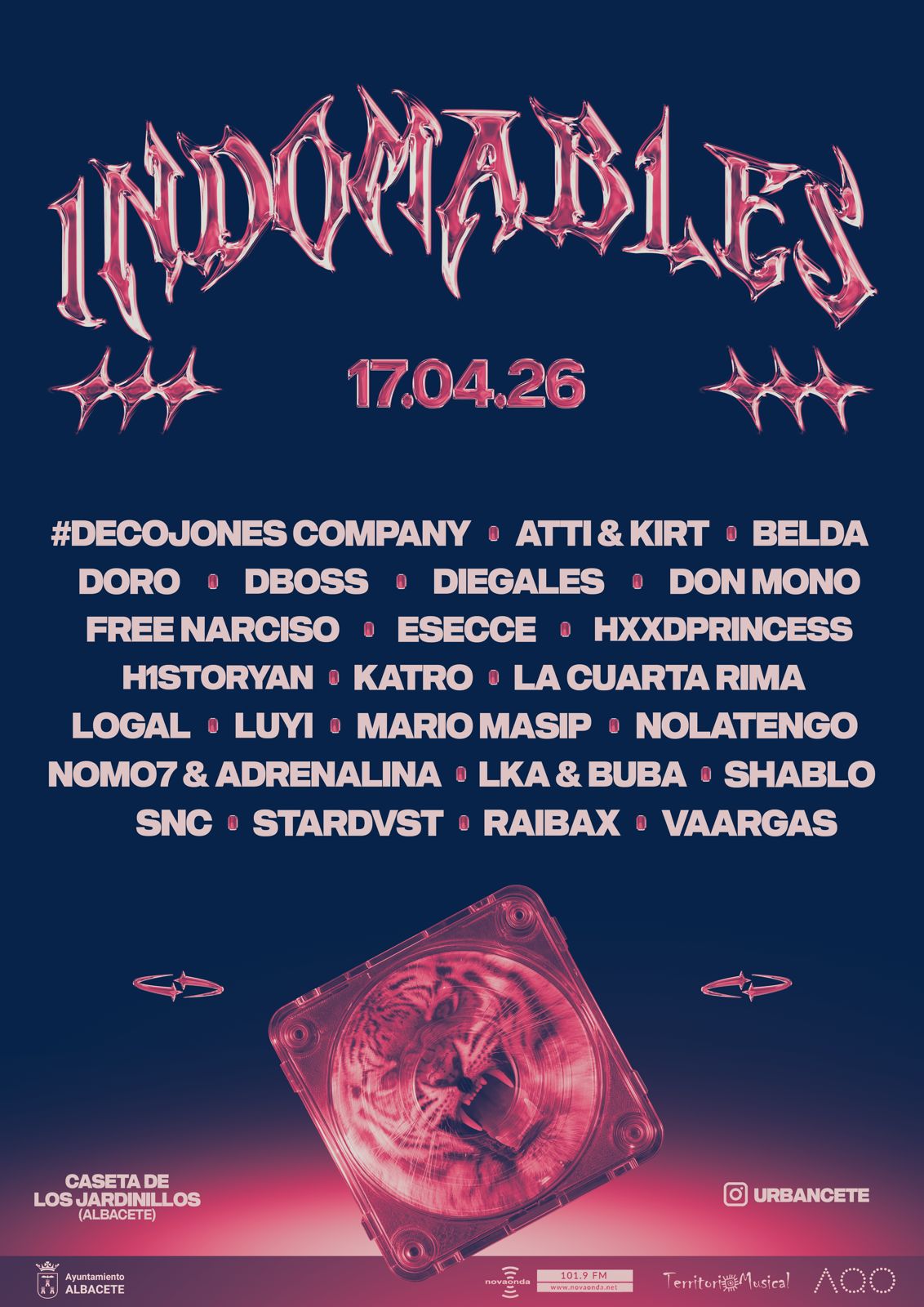 CARTEL INDOMABLES BY URBANCETE 2026