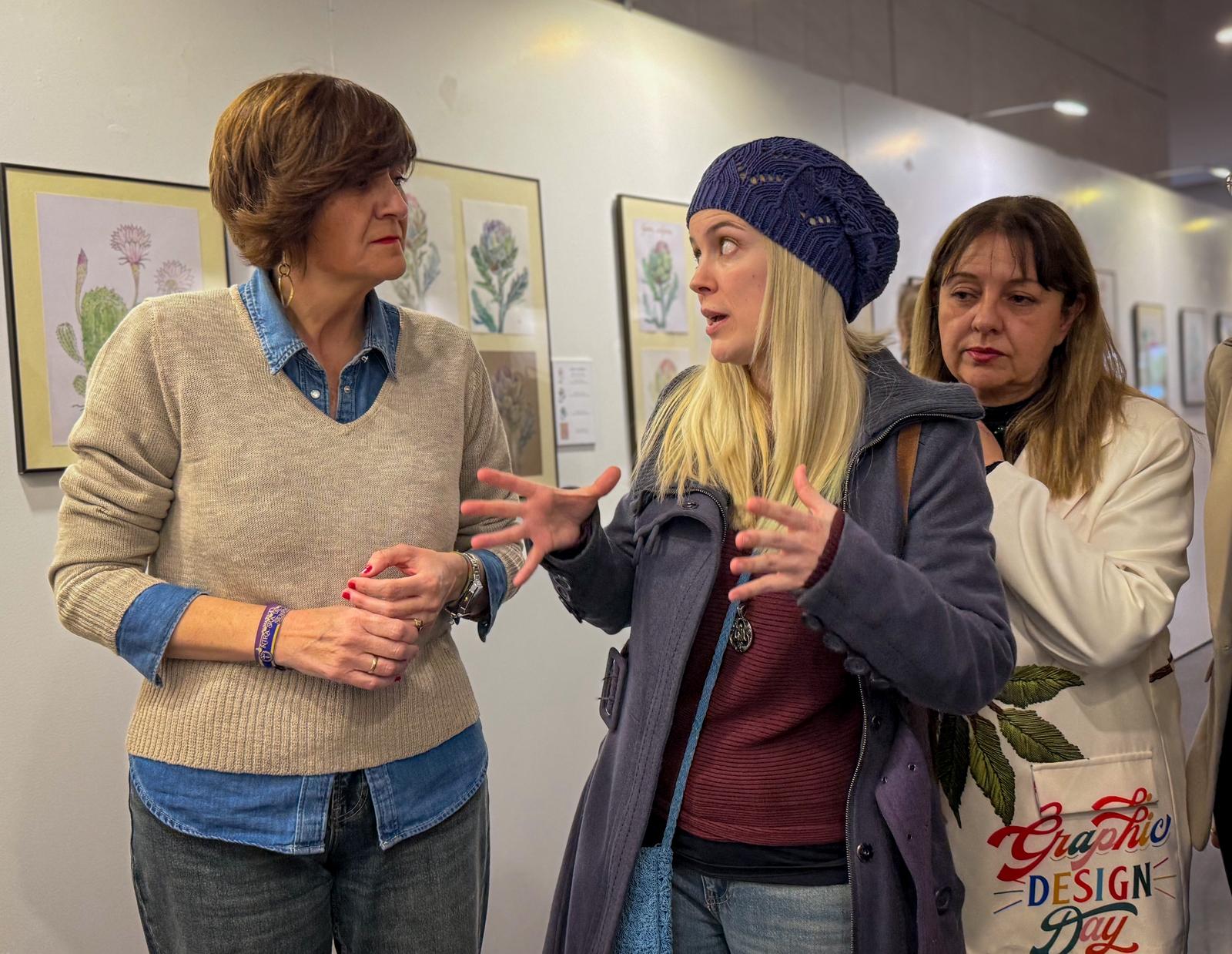 Foto.Inauguración exposiciones grabado avanzado e ilustración botánica de la UP (3)