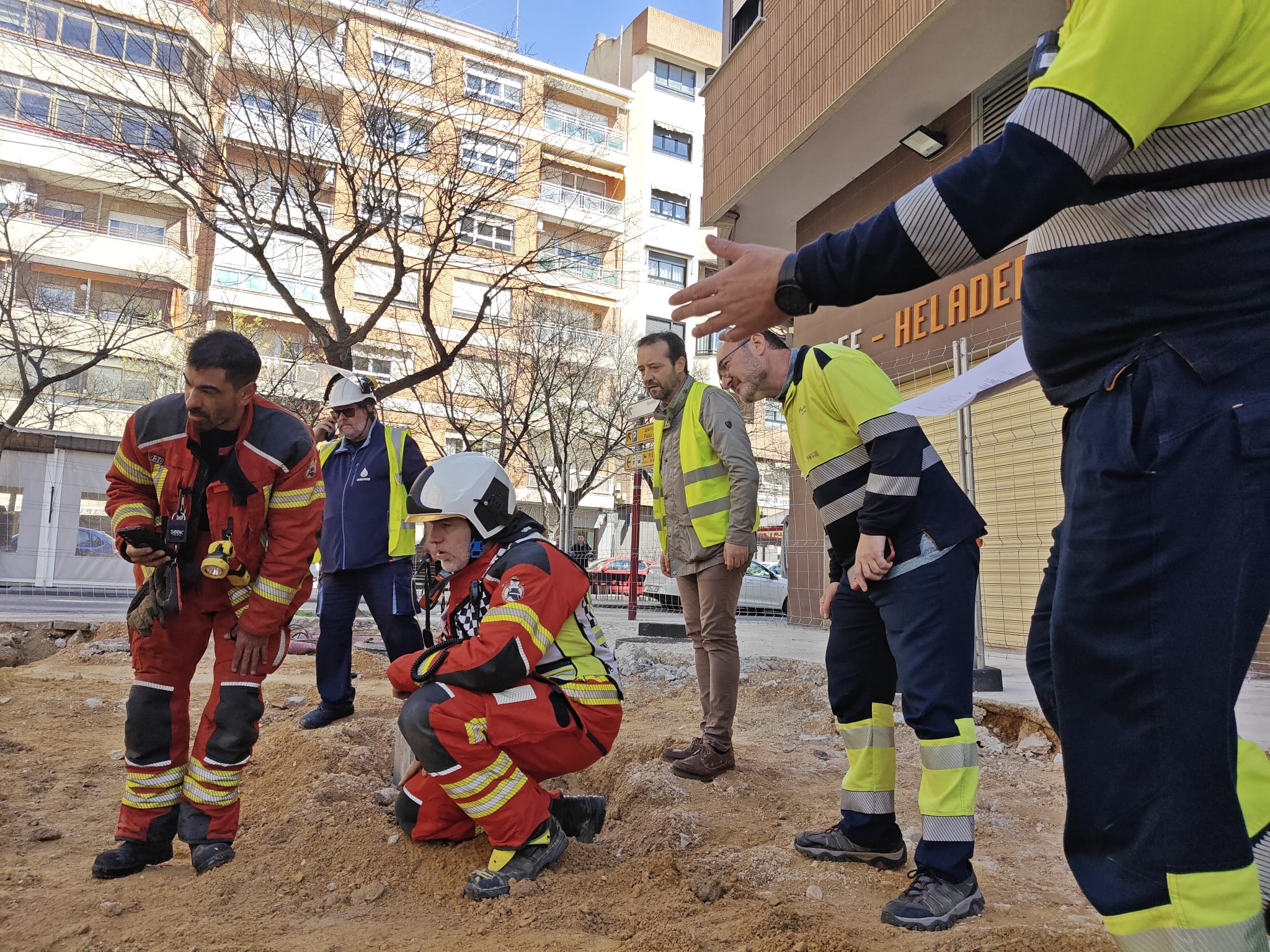 Foto.Rotura tubería de gas (2)