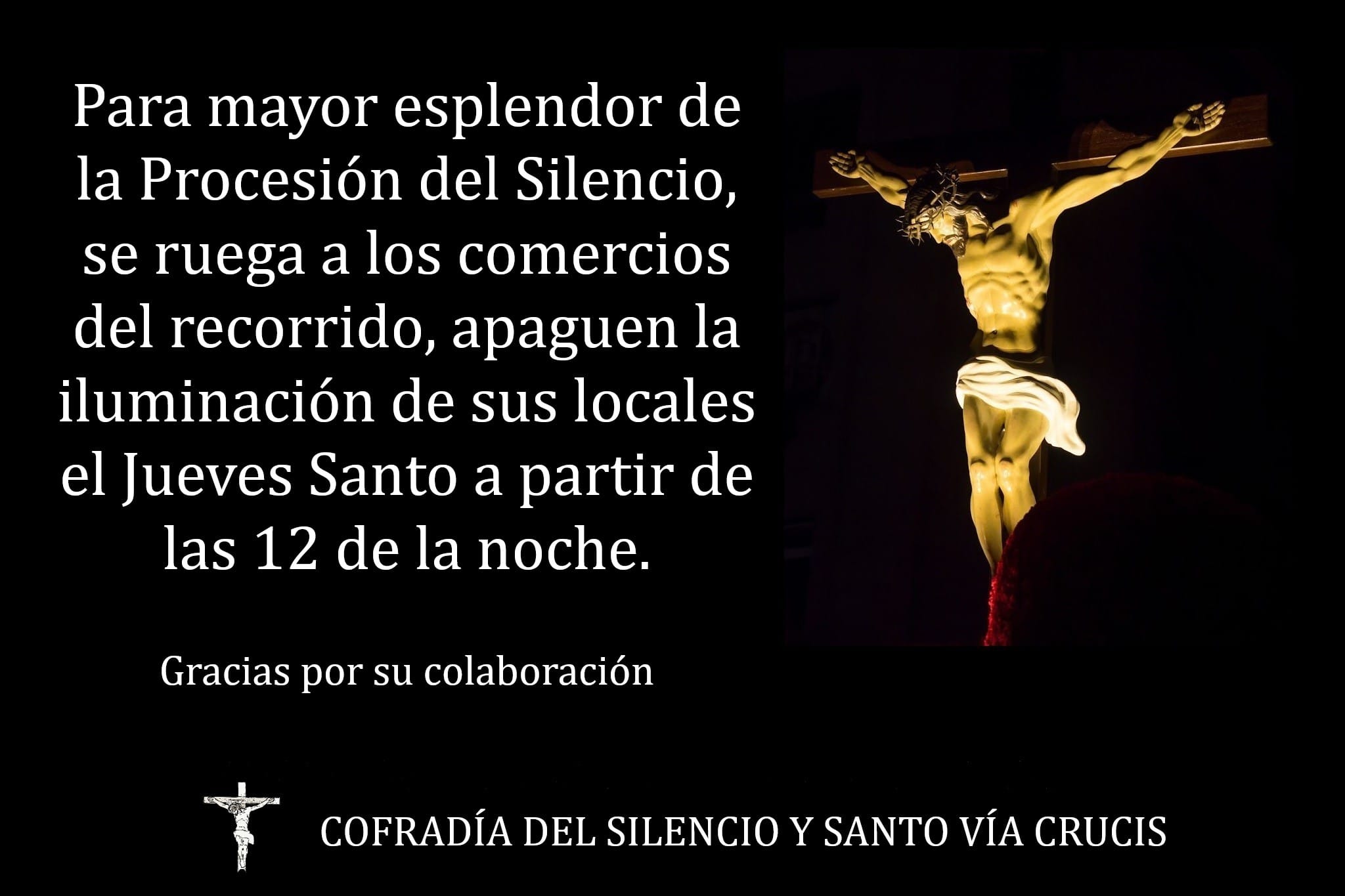apagado luces procesion del silencio
