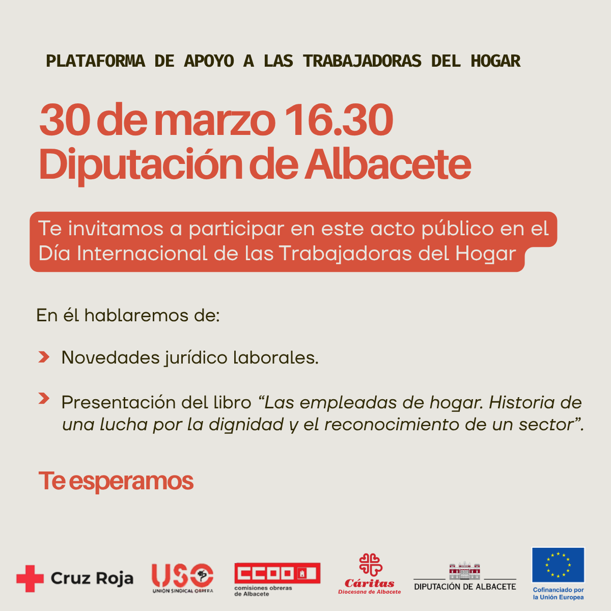 Plataforma de Apoyo a las Trabajadoras y Trabajadores de Hogar de Albacete