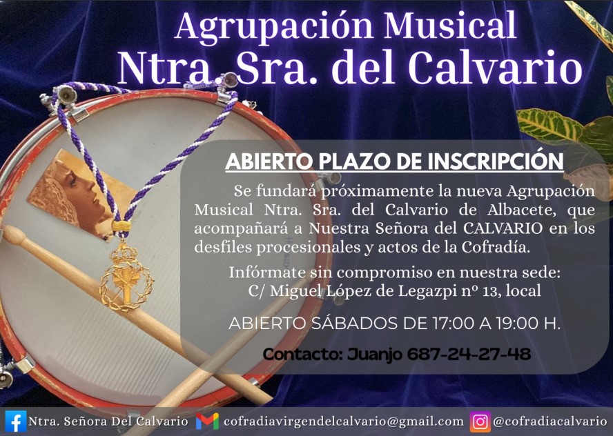 agrupación musical Ntra.Sra del Calvario.