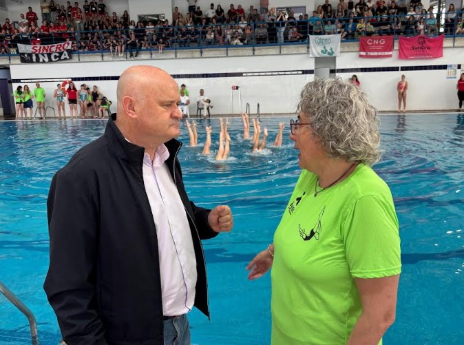 Foto.Campeonato regional de natación artística