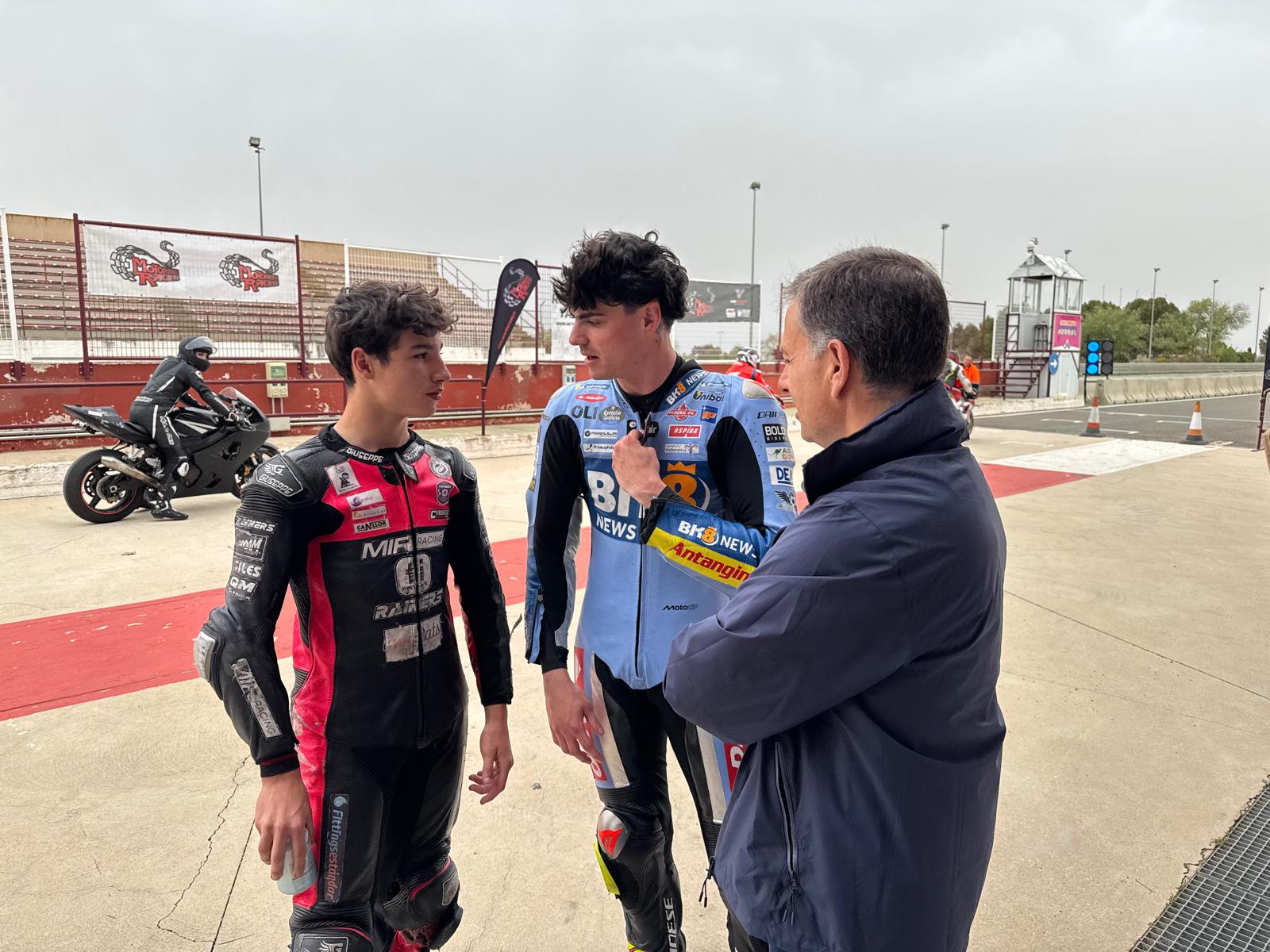 Foto.Manuel Serrano visita Circuito Velocidad. Fermín Aldeguer (2)