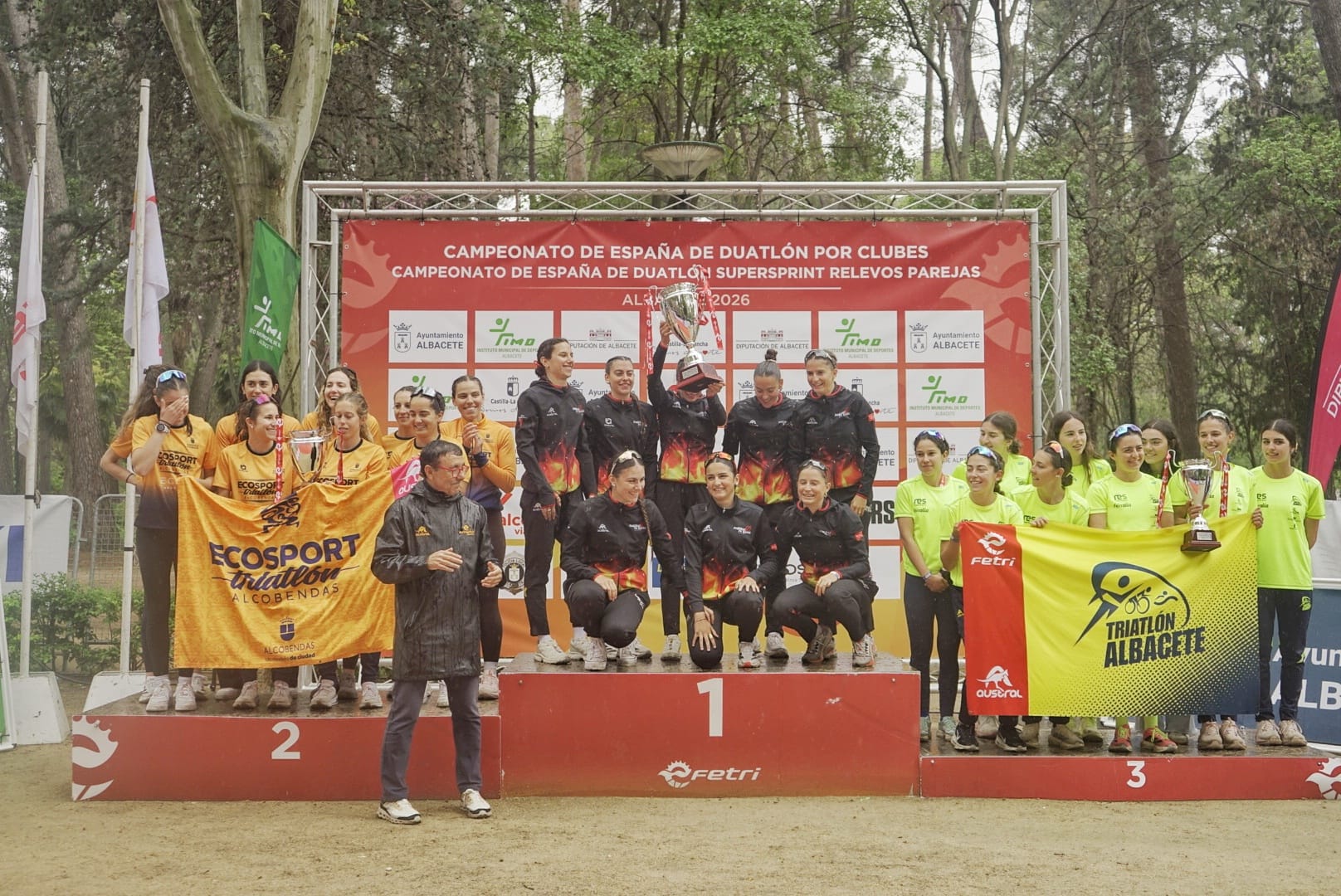 Pódium Liga Nacional Duatlón Femenina Primera División