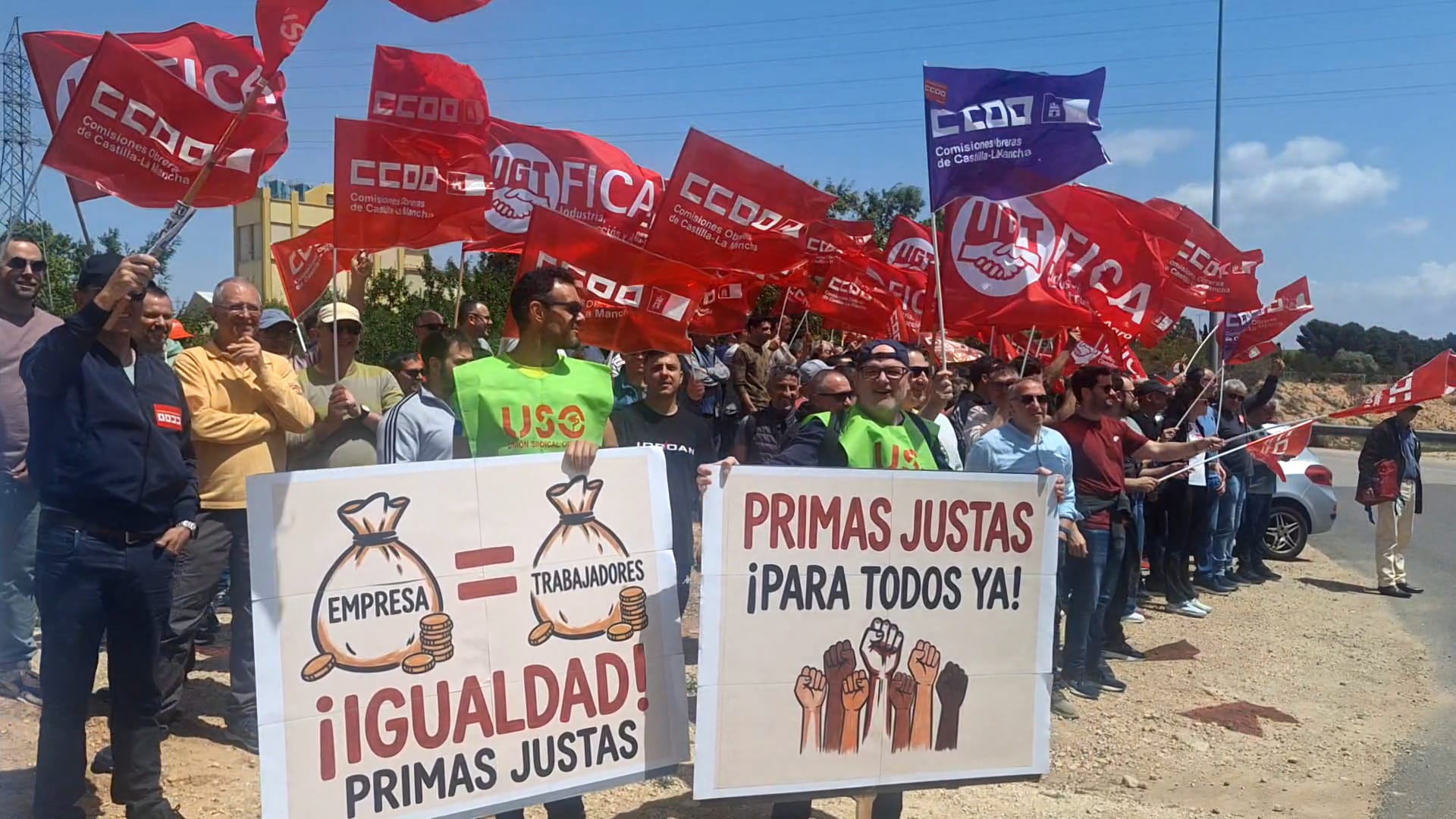 ccoo Crisnova Vidrio en defensa de unas primas justas