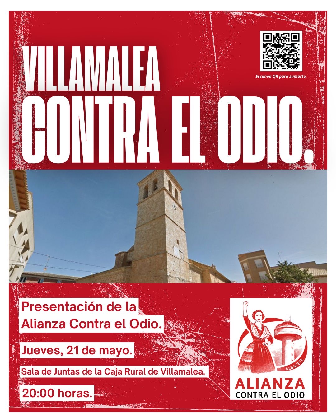 Alianza Contra el Odio Villamalea Albacete presentación 2026