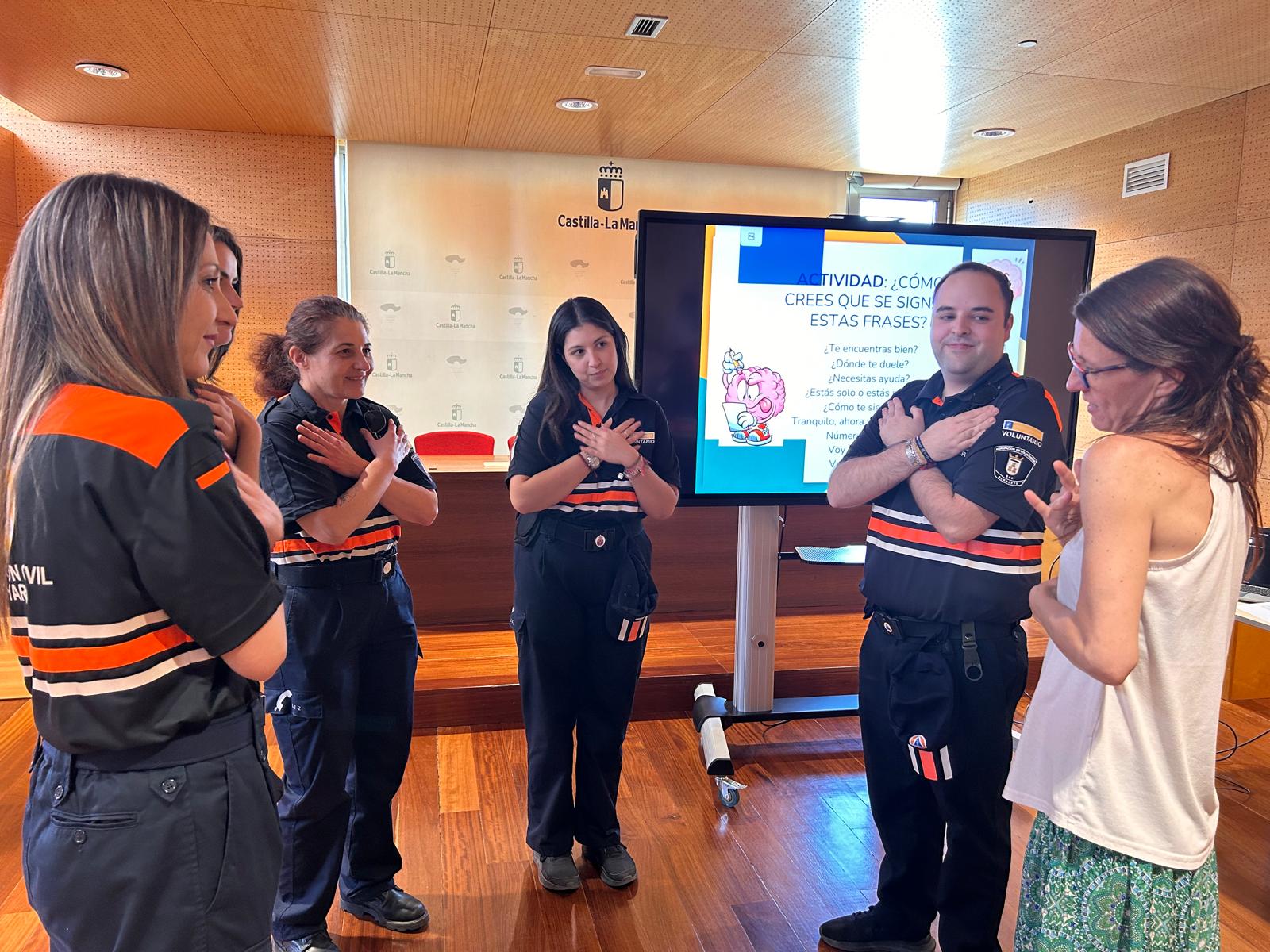 Curso lengua de signos protección civil albacete