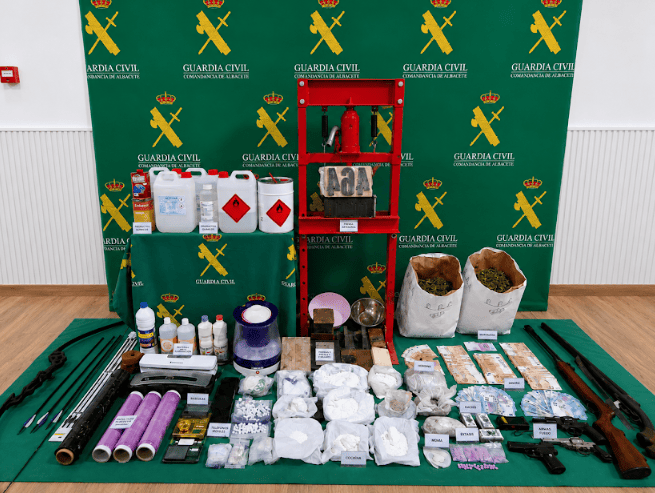desmantelada organización criminal droga Albacete guardia civil albacete