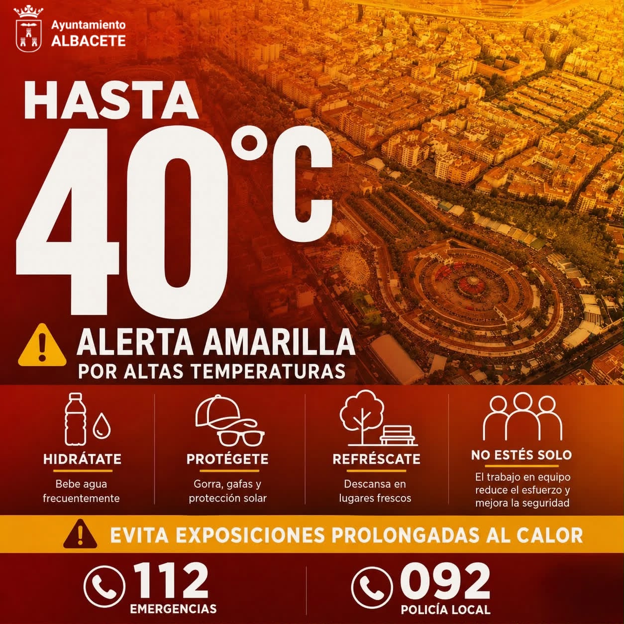 ola de calor Albacete medidas preventivas