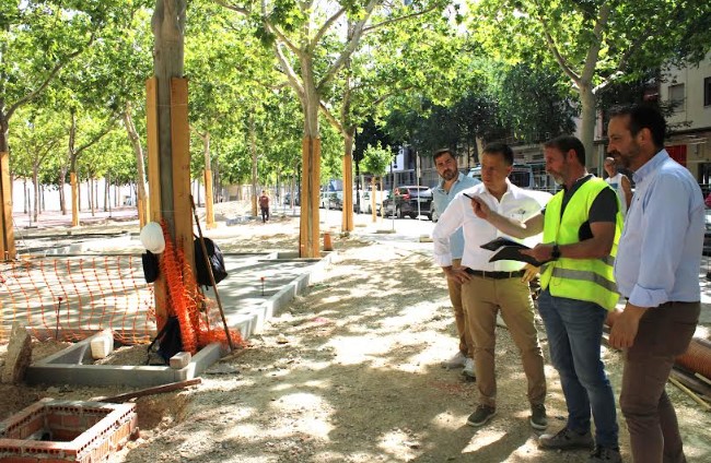 Foto.Visita obras Ejidos de la Feria