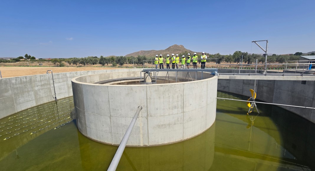 Obras de la nueva depuradora de aguas residuales de Tobarra.