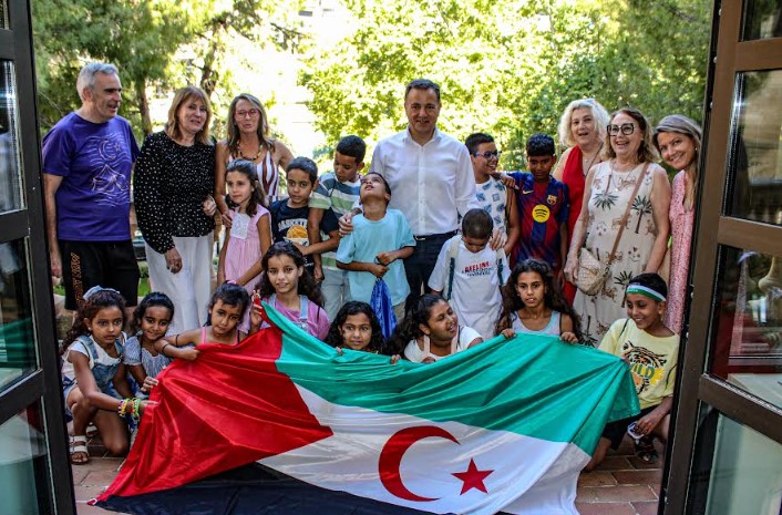 Recepción oficial del programa Vacaciones en Paz en el Ayuntamiento de Albacete.