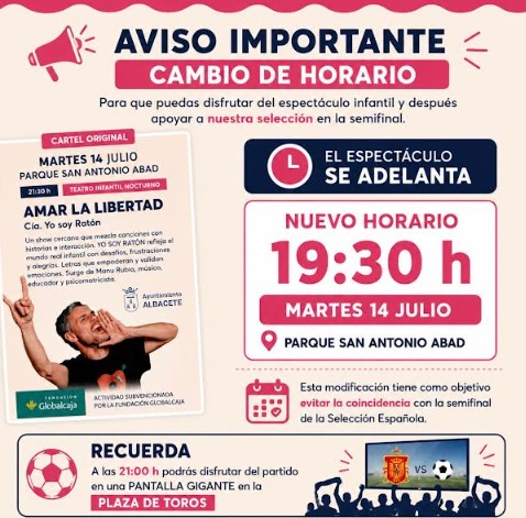 CAMBIO DE HORA verano cultural