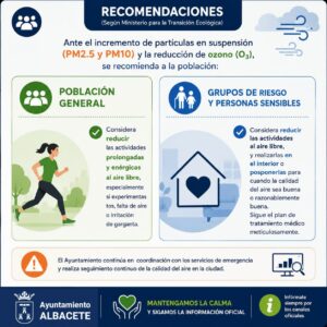 cartel mala calidad del aire por incendios