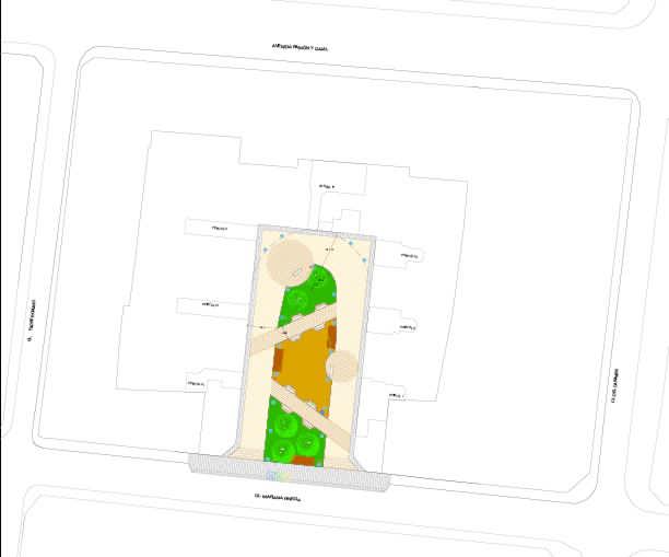 Infografía del proyecto urbanístico y la plaza de la calle Mariana Pineda.