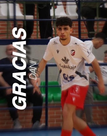 El jugador Dani Serrano con la camiseta del Albacete Fútbol Sala en un partido oficial.
