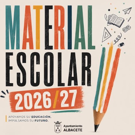cartel material escolar 2026