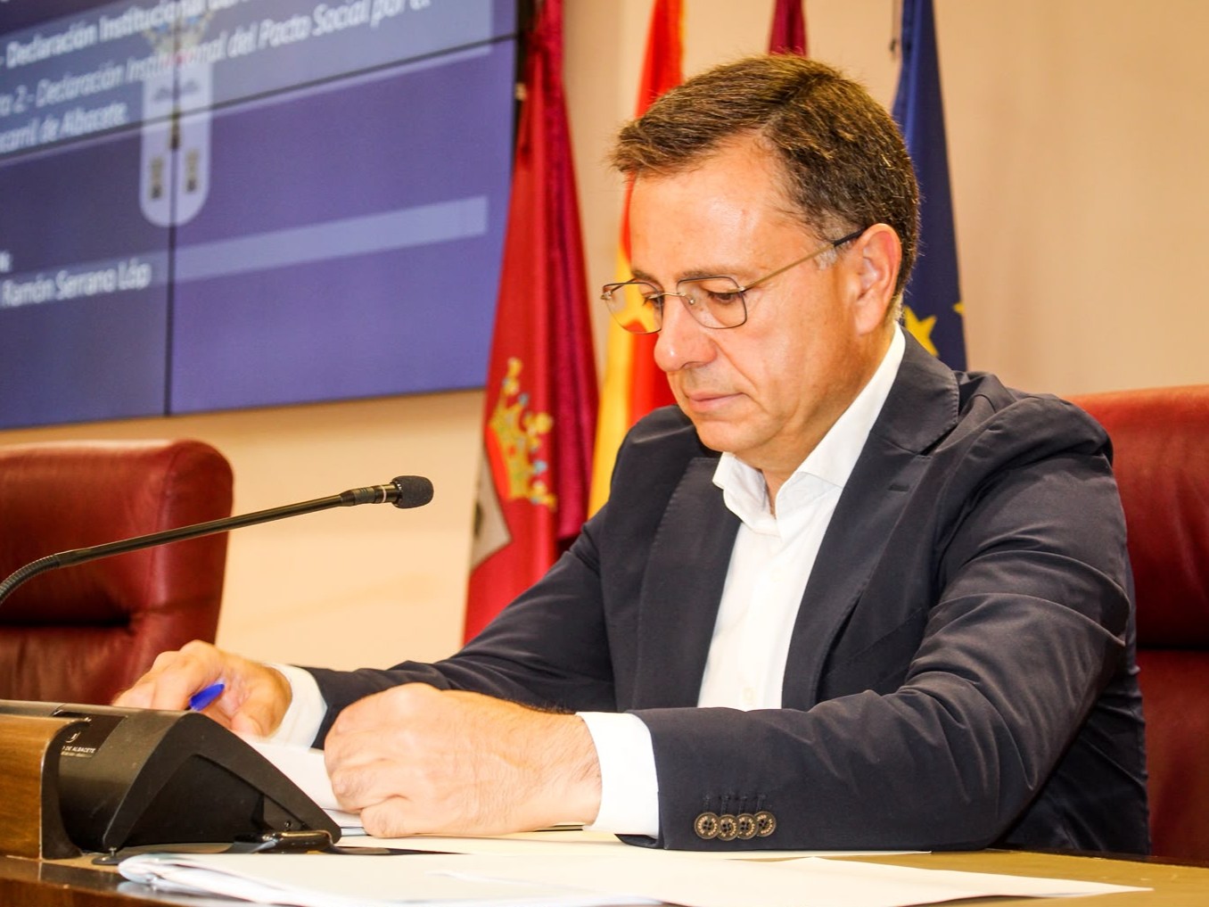 Foto.Manuel Serrano alcalde de albacete