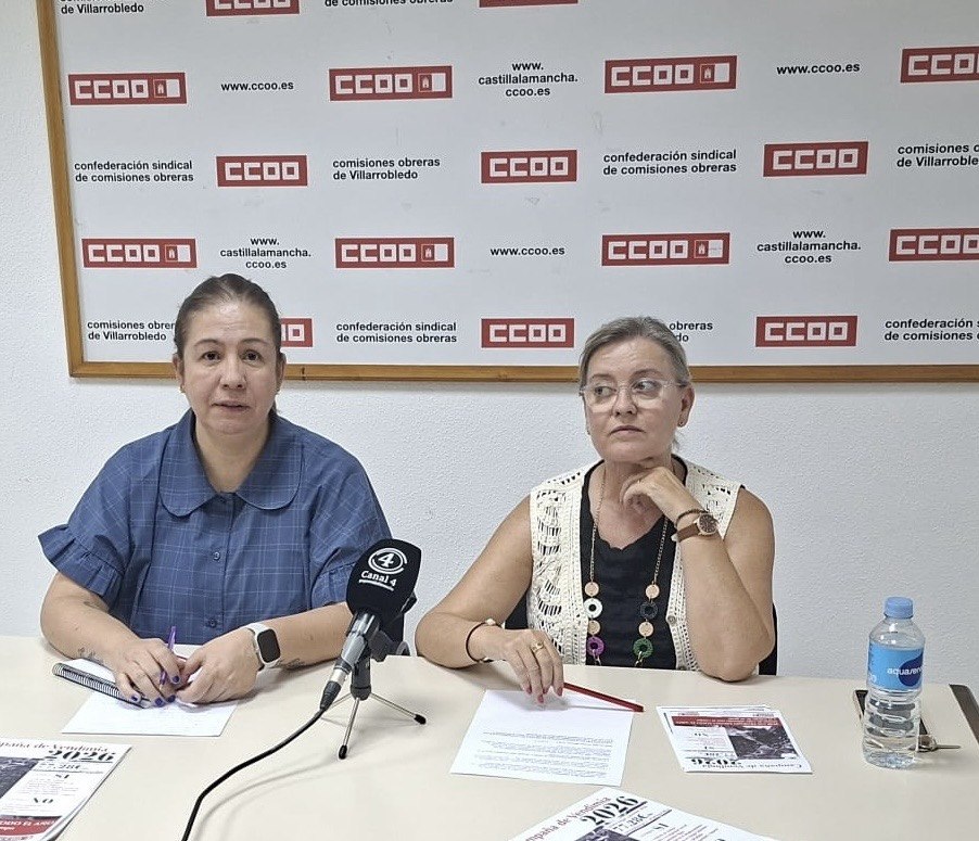 responsable de CCOO en Villarrobledo, Engracia Pérez,